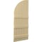 Ekena Millwork Americraft 6-Board (3 Batten) Wood Joined Board-n-Batten Shutters w/ Arch Top, ARW401BQ621X77NTH, PR ARW401BQ621X77NTH - alternate 9